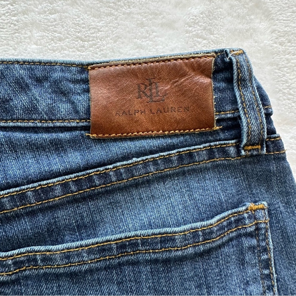 Lauren Ralph Lauren Straight Leg Jeans Size‎ 6 Medium Wash Hemmed Denim - Picture 6 of 15